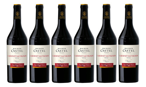 Vinho Maison Castel Cabernet Sauvignon Pays D'oc 750ml Kit 6
