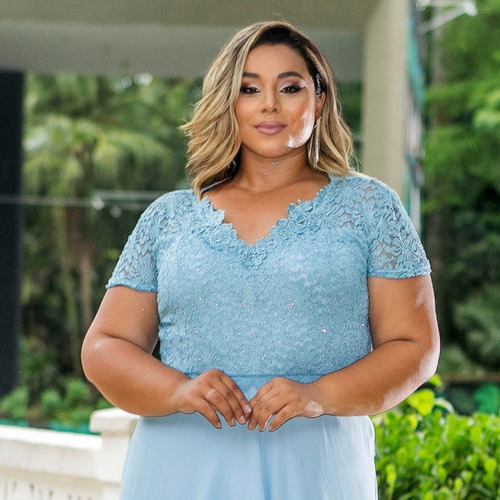 Vestidos Femininos Evangelicos Plus Size Bege Nude Madrinha