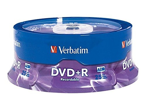 Verbatim Dvd+r 4.7gb 16x Azo Recordable Media Disc 25