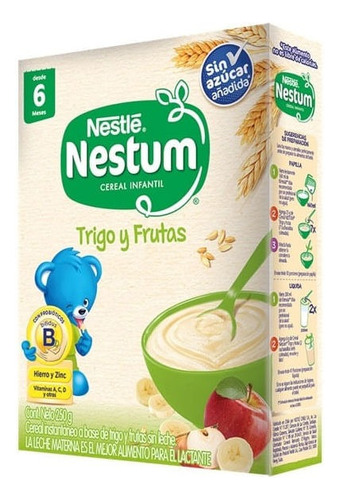 Cereal Nestum Trigo Y Frutas 250 G