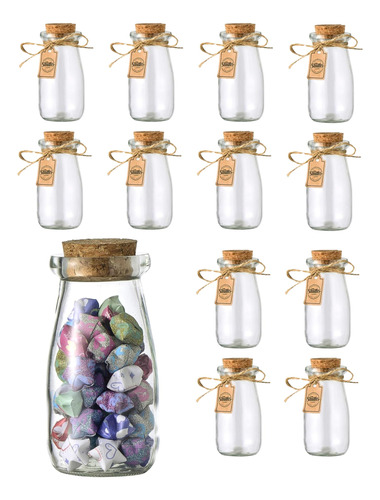 Smith's Mason Jars Juego De 12 Tarros De Vidrio Pequenos De 