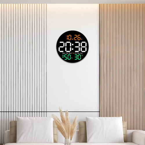 Reloj De Pared Digital Reloj Despertador Digital Multicolor