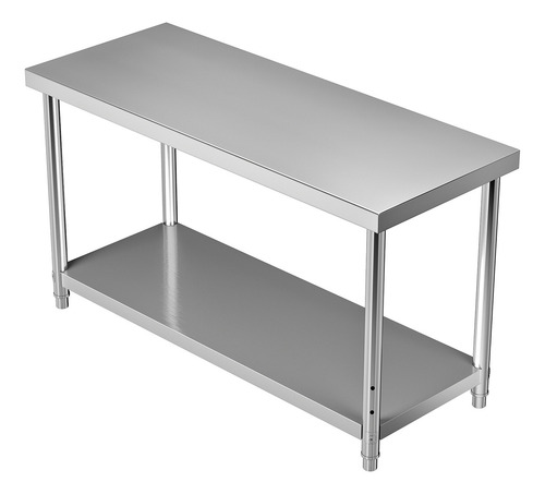 Vevor Mesa De Trabajo Cocina Acero Inoxidable 60x24x34 PuLG