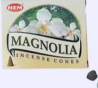 Incienso De Cono Marca Hem Aroma Magnolia, Para Paz Interior