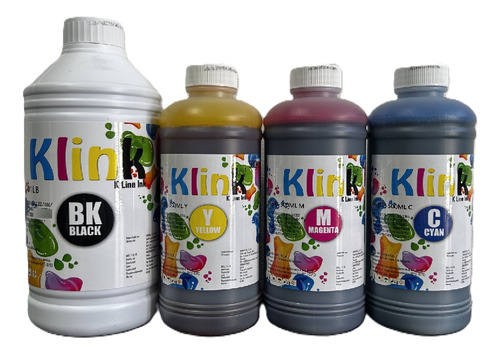 Kit 1lt Bk 500ml Cmy Klink Para L1210 L1250 L3210 L3250 T664