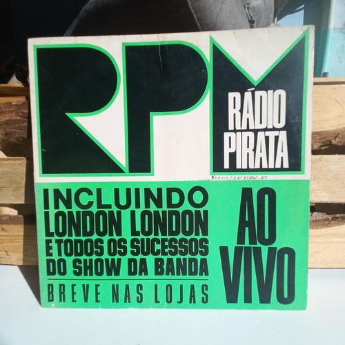 Disco De Vinil Rpm Ao Vivo Promo Single 1986 Olhar 43 Míd Vg