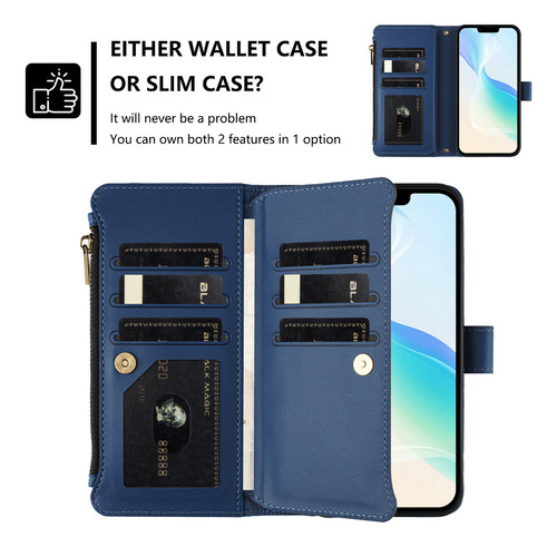 Funda De Piel Tipo Cartera Con Ranura Para Samsung Galaxy A55 A35 A25 A15 A05