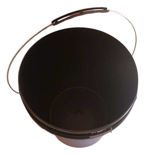 Balde 16l Para Pedreiro C/ Tampa Cor Preto