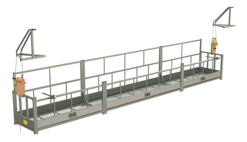 Andaime Suspenso Balancim Manual 7m X 90cm Sem Cabos De Aço