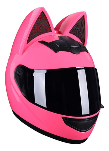 Casco De Motocicleta Con Orejas De Gato For Mujer