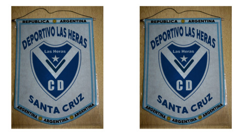 Banderin Mediano 27cm Deportivo Las Heras Santa Cruz