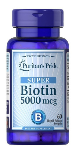  Biotina 5000 Mcg - 60 Softgels -  Puritan's Pride