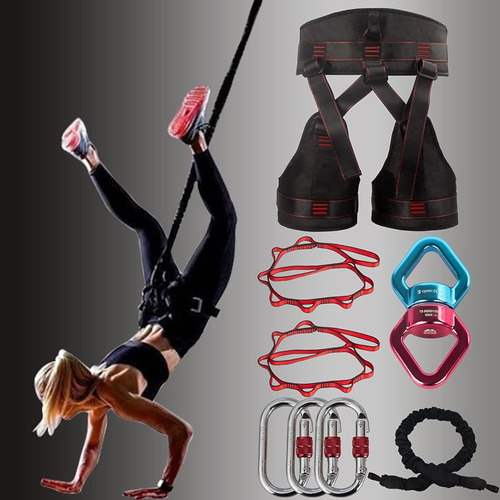 ~? Dasking Natural Latex Heavy Bungee Resistance Band Set Gr