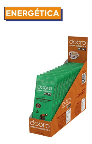 Barra Energética Dobro Mini Banana Com Canela 12x25g