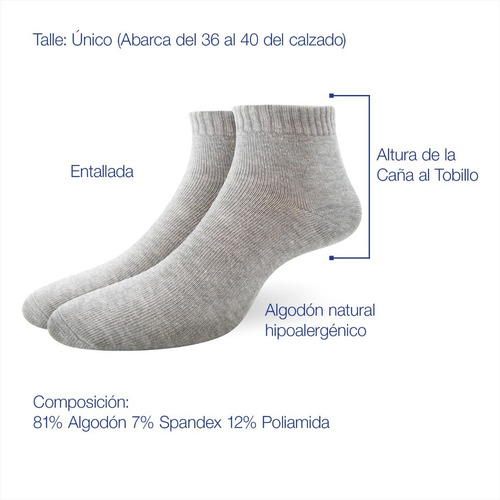 Pack X6 Soquete Hombre Elemento Art. 102