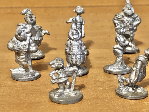 Coleção Miniaturas Chumbo Asterix E Obelix Antigo Raro (Usado)