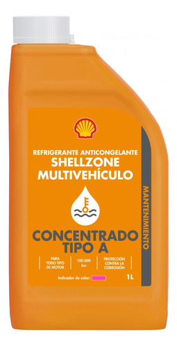 Liquido Refrigerante Shellzone Multivehiculo Concentrado