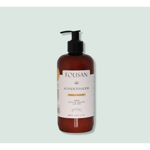 Acondicionador Antifrizz Romero Y Eucalipto Folisan 500ml