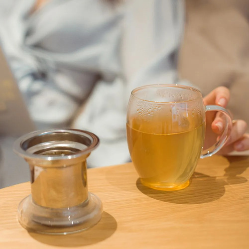 Caneca De Vidro Com Infusor Talchá Tang 350 Ml