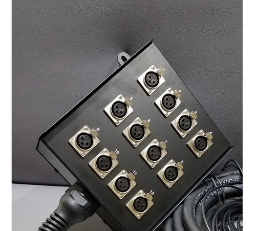 Snake De Audio/video Xlr De 12 Canales Y 10 Metros (Usado)