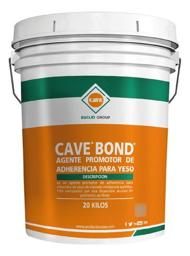 Cave Bond 20kg - Promotor De Adherencia Para Yesos
