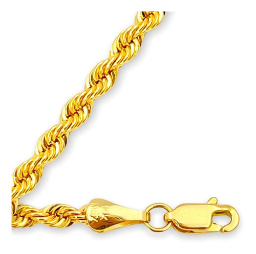 Pulsera Torsal Oro Solido 14k Hombre 21.5 Cm / 4.5 Mm