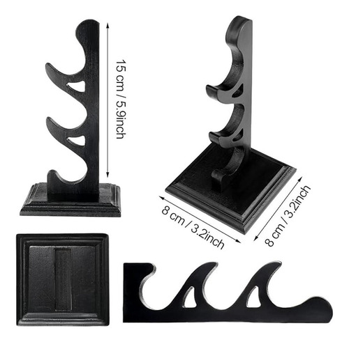 Juego De 2 Soportes Para Varita De Mago De Madera Soporte