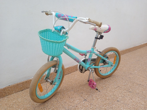 Bicicleta De Nena Usada Rodado 16 Celeste 16 " (Usado)