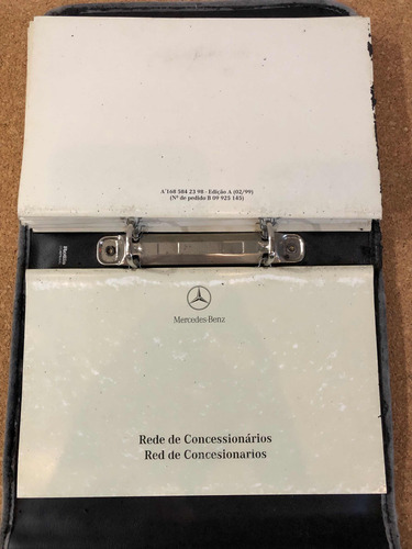 Manual Proprietário Mercedes Benz Classe A A160 A190 Kit (Usado)
