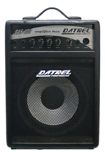 Amplificador Contrabaixo 100 Watts RMS Datrel BAS100 Cubo Amplificador Cor Preto
