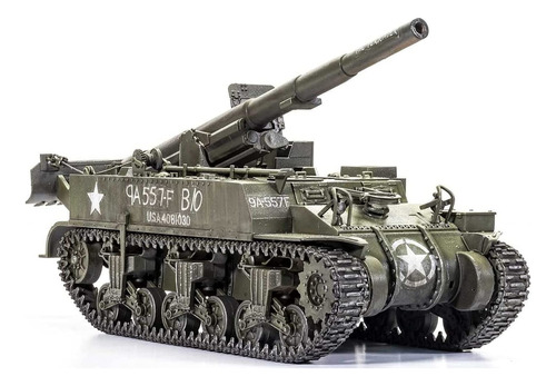 M12 Gmc 1:35 Wwii Tanque Militar  Dura Plástico Modelo...