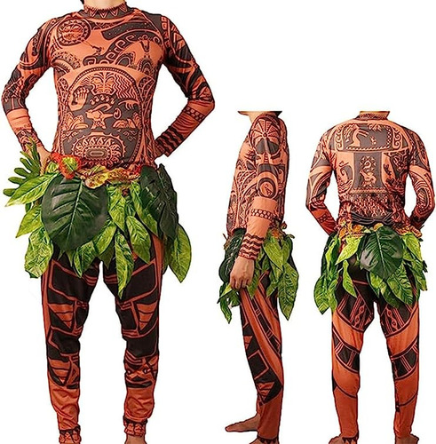 Camiseta Pantalones Con Diseño Tatuaje Maori Para Halloween