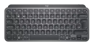 Teclado bluetooth Logitech Master Series MX Keys Mini QWERTY español España color grafito con luz blanca