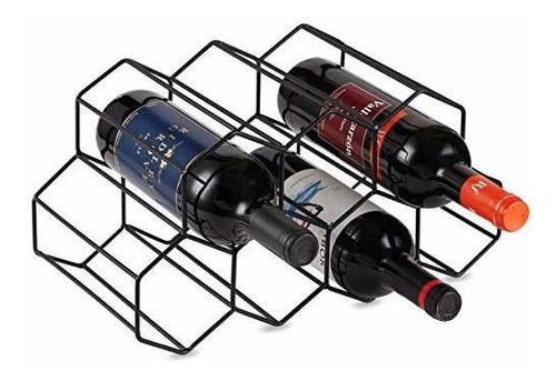 Buruis 9 Botellas De Metal Para Vino, Soporte De Almacenamie