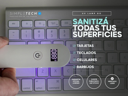 Imagen 5 de 7 de Esterilizador Portátil Lámpara Uv Germicida Superficies
