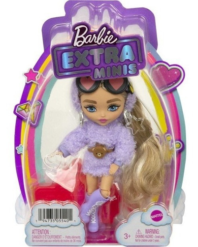 Imagem 1 de 8 de Barbie Extra Minis Doll #4 Loira Roxa 2022