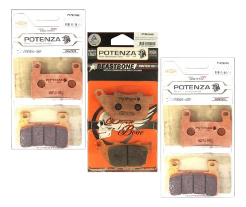 Kit Pastilhas Freio Potenza Sinterizada Hd Xr1200 220 511