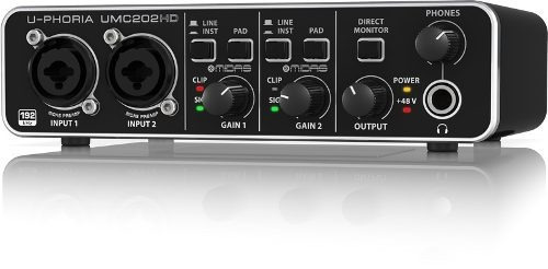 Placa De Sonido Behringer Umc202 Hd Usb 2 Entradas