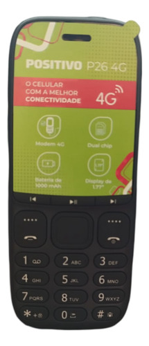 Celular Simples Positivo P26 Rede 4g Dual Chip Radio Mp3