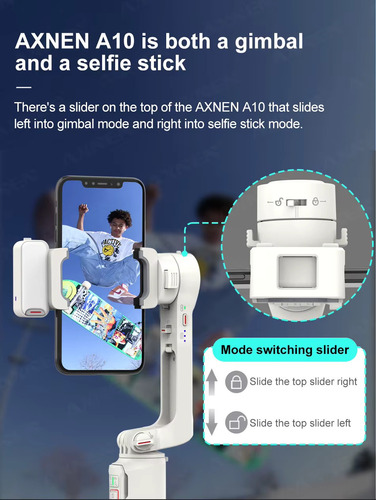 Gimbal Estabilizador Axnen A10 Beige