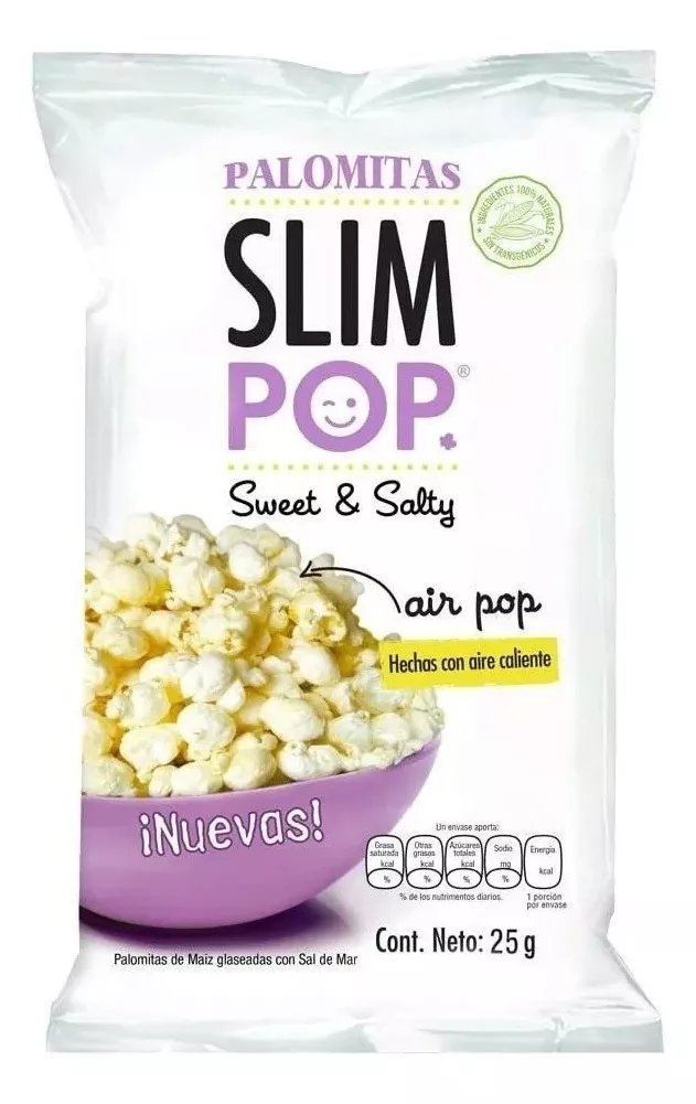 Primera imagen para búsqueda de palomitas slim pop