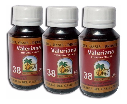 Tintura Madre Valeriana Sedante Natural Promo X 3