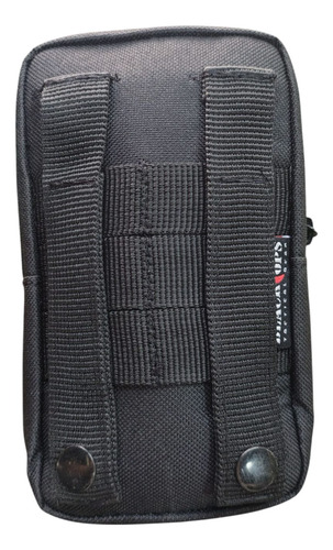 Pouch Porta Celular Táctico Sistema Molle Modelo Blackops Negro