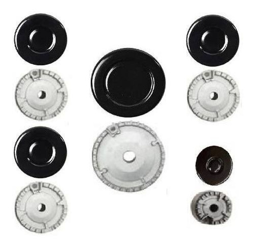 Kit Espalhador + Queimador Peças Cooktop Tramontina 5 Bocas