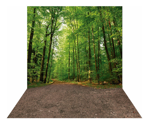 Fundo Fotográfico Cenário Floresta Tecido 2,20m X1,50m F588 Desenho Impresso Vertical