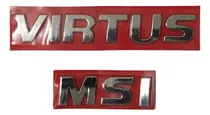 Comprar Kit Emblemas Letreiro Cromado Volkswagen Virtus Msi