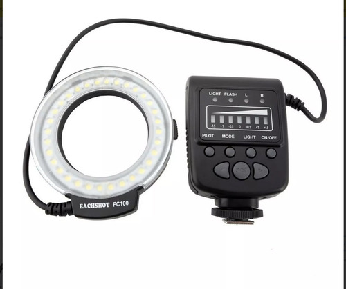 Flash Iluminador Led Circular Macro Meike Fc-100 Como Nuevo!