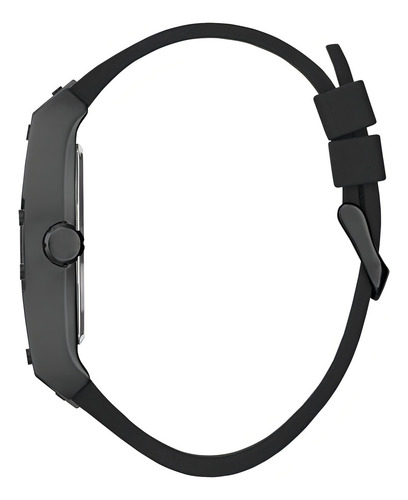 Reloj pulsera Guess GW0500G2 con correa de cuero genuino/silicona color negro
