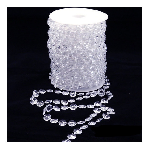 - Cuerda De Perlas De Cortina Con Forma De Cristal Acrílico