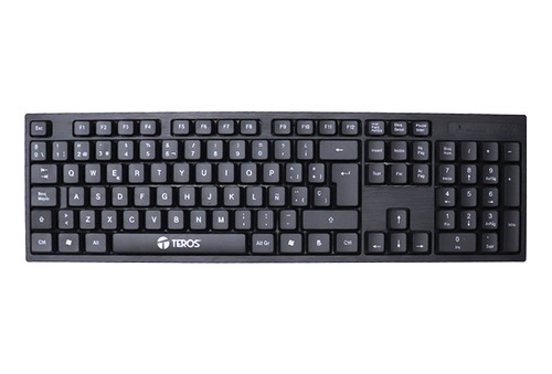 Teclado Inalambrico Con Mouse Silenciosos Negro Usb